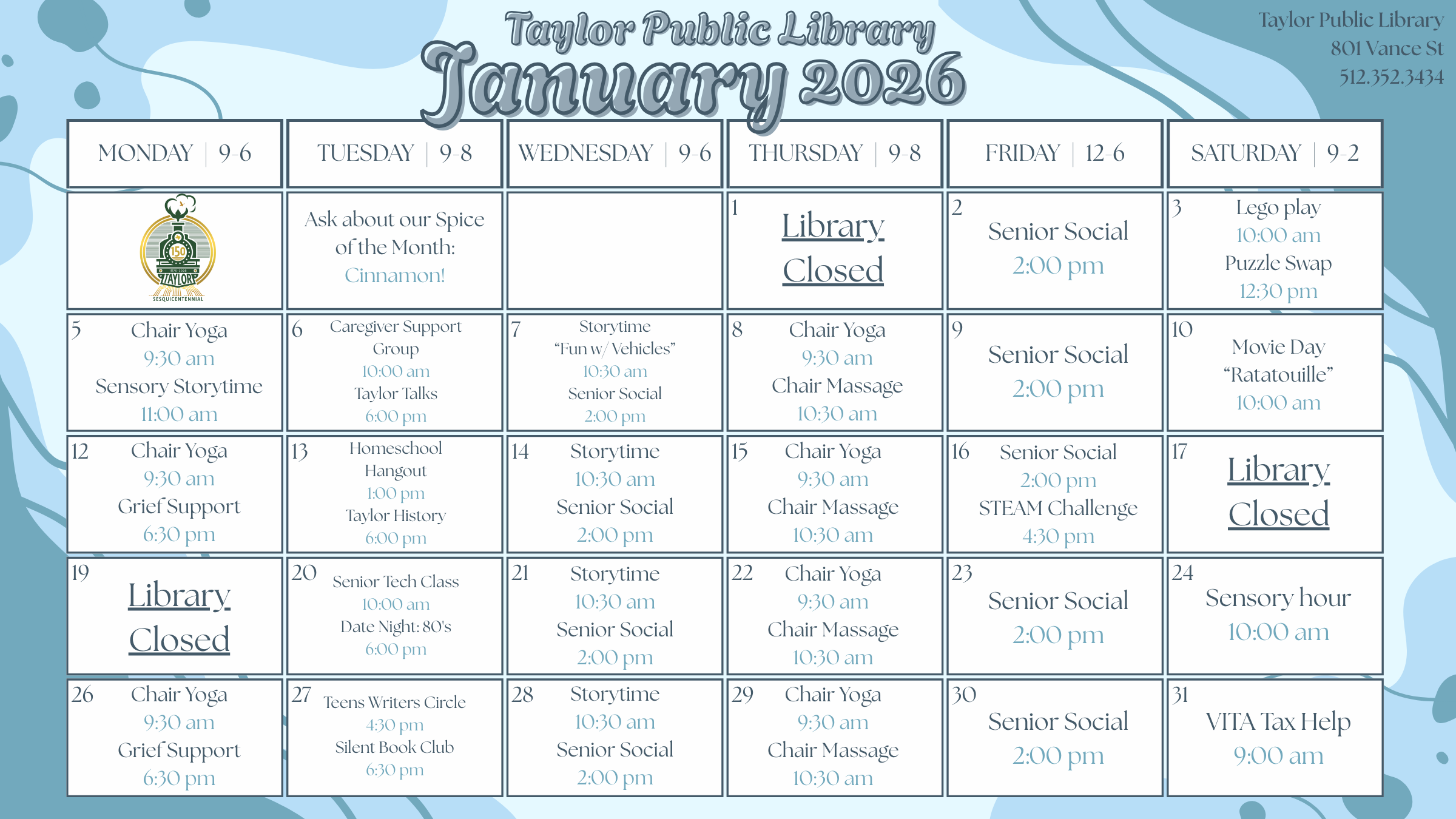 January 2026 Calendar (2400 x 1350 px)