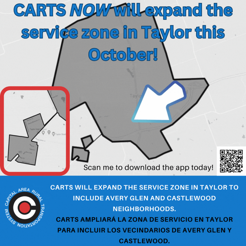 Taylor CARTS NOW Service Expansion