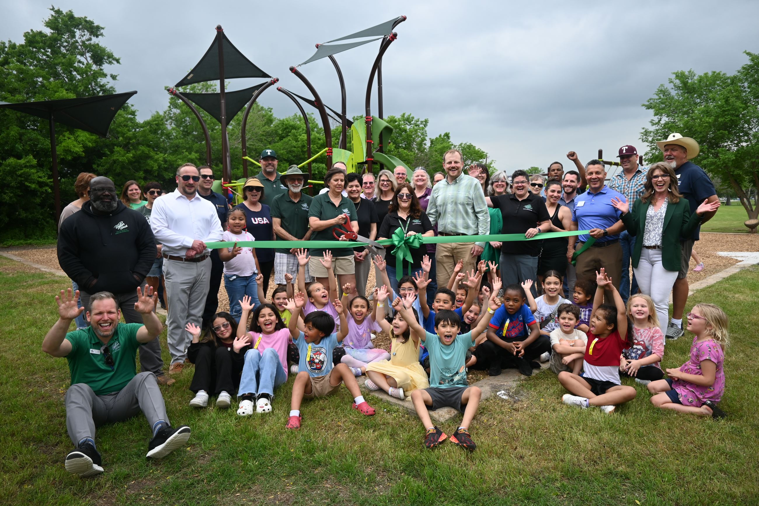 Picture from the Bull Branch Playground Ribbon Cutting Ceremony